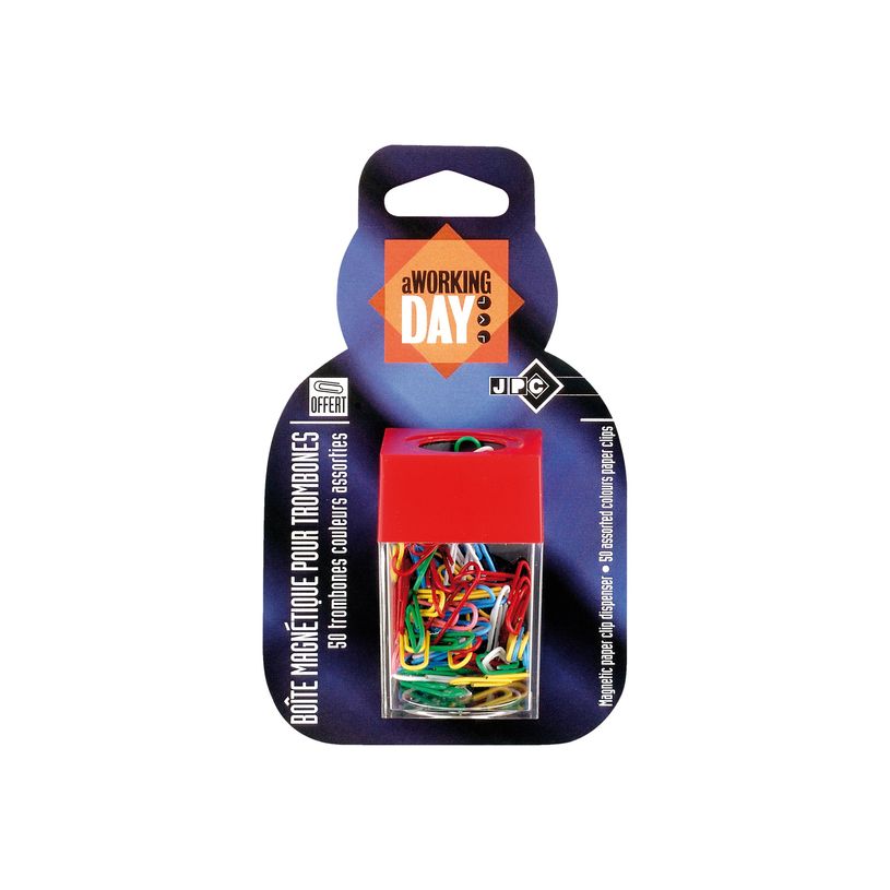 3457707500284-Wonday - Distributeur aimanté + 50 trombones couleurs assorties-P_750028_2-2