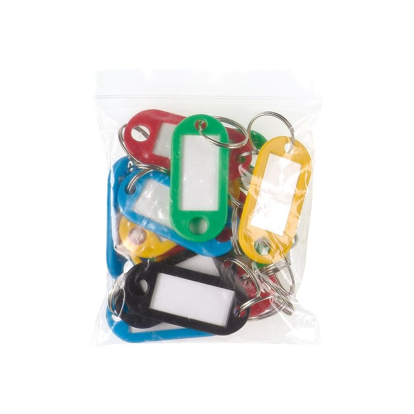 0400007680128-Reskal - 20 porte-clés plastiques - couleurs assorties-P_768012_1-0
