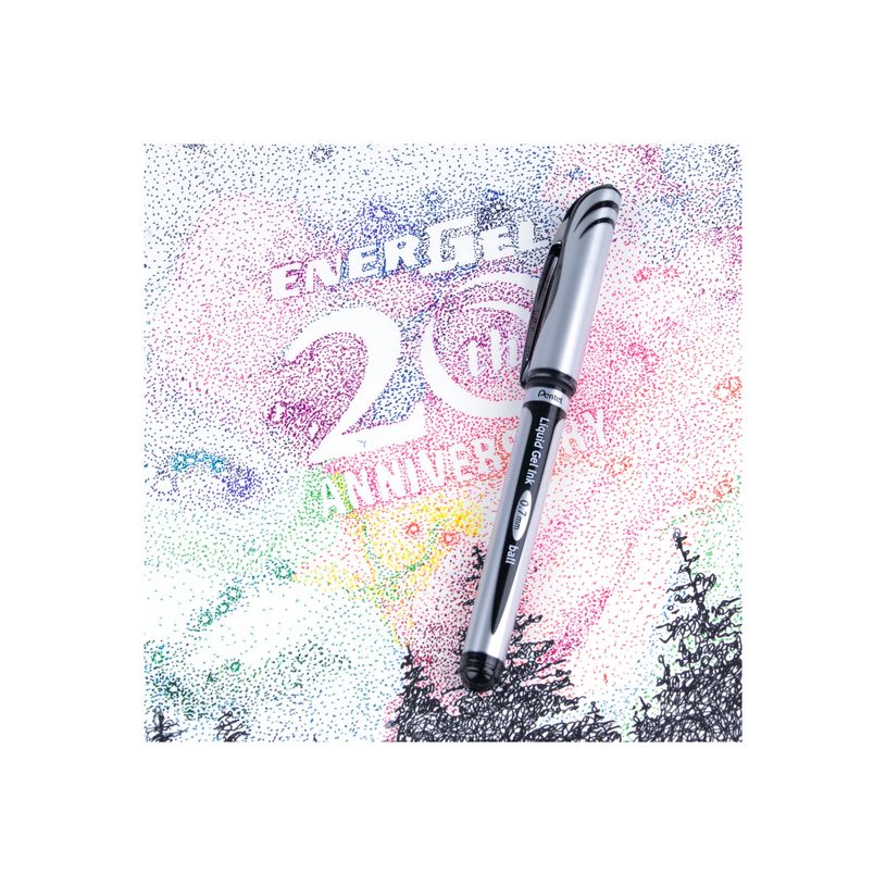 0072512197585-Pentel Energel - Roller capuchon - 0,7 mm - noir-P_77032129_8-7