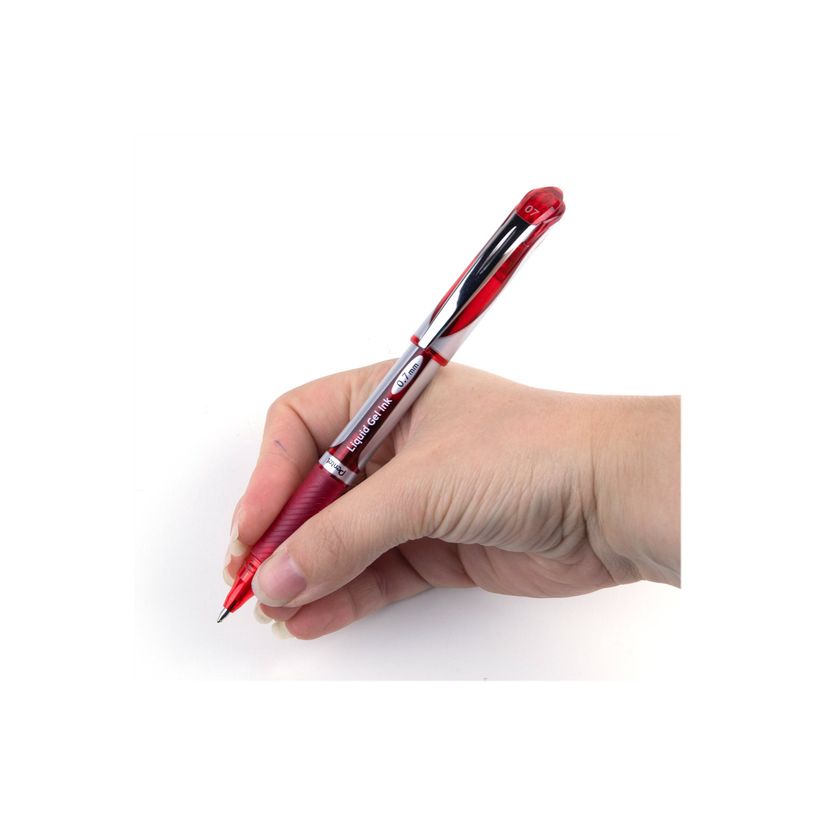 0072512197615-Pentel Energel - Roller capuchon - 0,7 mm - rouge-P_77032130_1-2