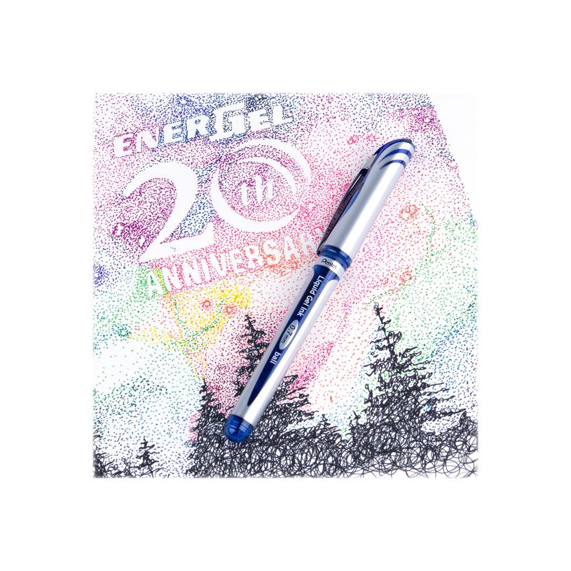 0072512197646-Pentel Energel - Roller capuchon - 0,7 mm - bleu-P_77032131_3-2