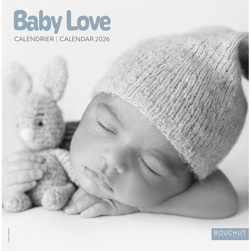 3592930027105-Calendrier illustré BOUCHUT 30 x 30 cm BABY LOVE Pefc 70 %--0