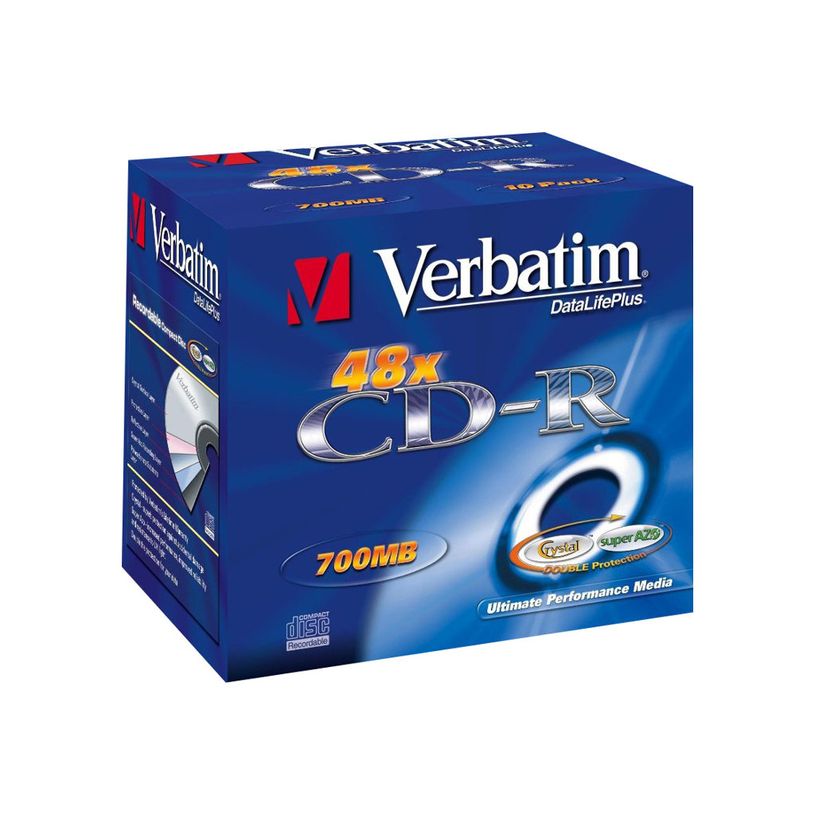 0023942433279-Verbatim AZO Crystal - CD-R x 10 - 700 Mo - support de stockage-P_79000543_2-1