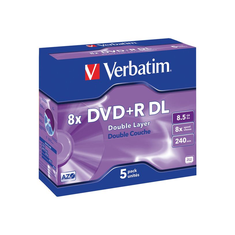 0023942435419-Verbatim - DVD+R DL x 5 - 8.5 Go - support de stockage-P_79000550_2-1