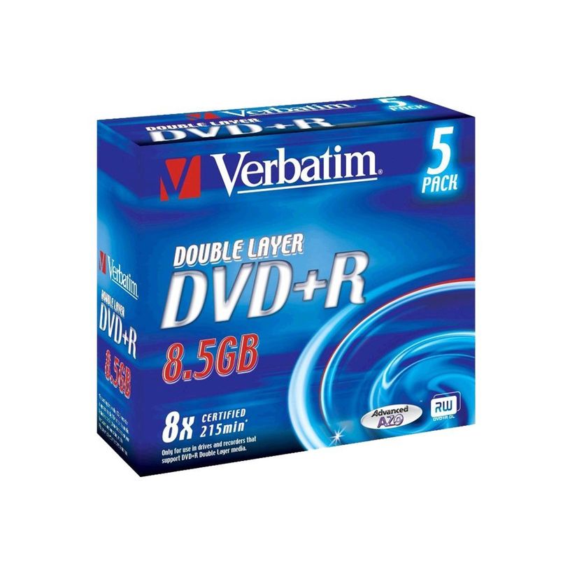 0023942435419-Verbatim - DVD+R DL x 5 - 8.5 Go - support de stockage-P_79000550_3-2