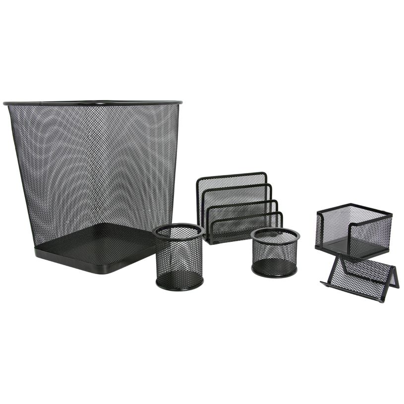 3173748165571-Carpentras Sign - Parure de bureau métal ajouré - 6 pièces - noir-P_79001073_1-0