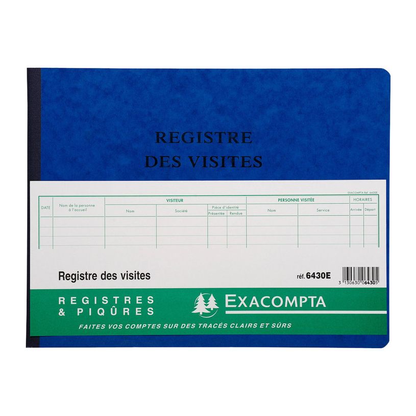 3130630064305-Exacompta - Registre des visites - 25 x 32 cm - 80 pages-P_79001282_1-0