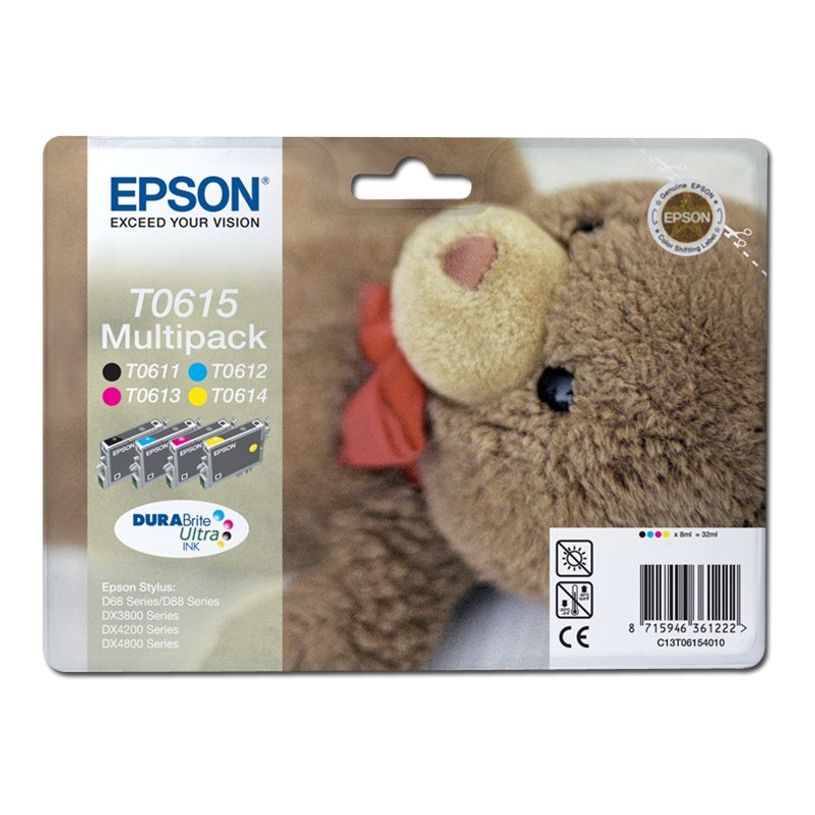 8715946361222-Epson T0615 Ourson - Pack de 4 - noir, cyan, magenta, jaune - cartouche d'encre originale-P_79001302_3-2