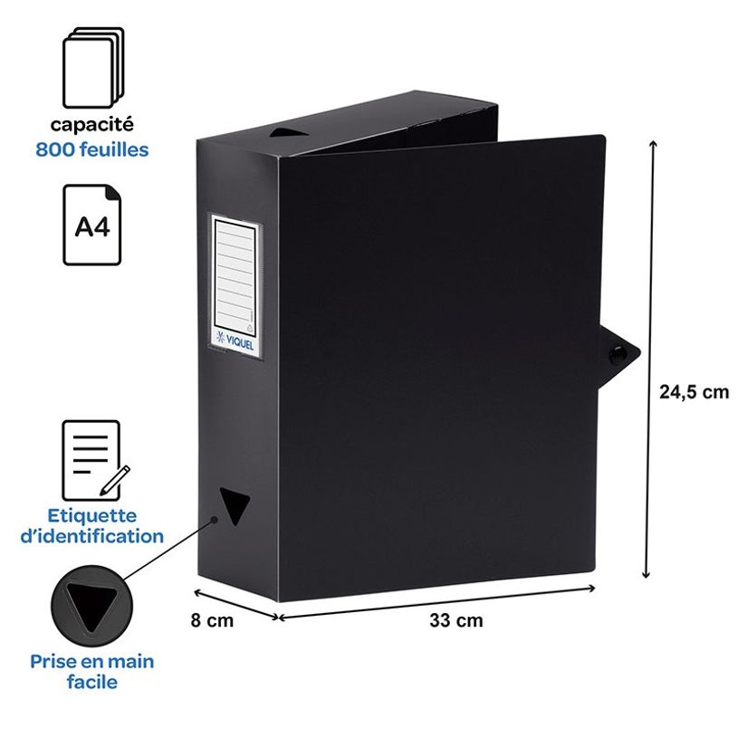 3135251143873-Viquel - Boîte de classement plastique - dos 80 mm - disponible dans différentes couleurs-P_79130313_5-4