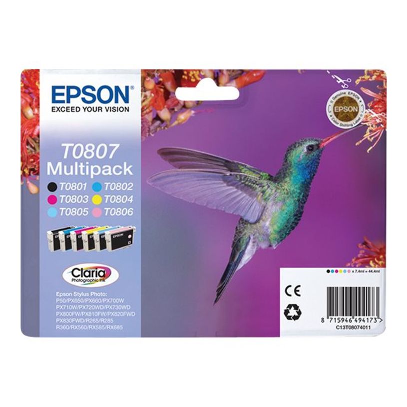 8715946330723-Epson T0807 Colibri - Pack de 6 - noir, cyan, cyan clair, magenta, magenta clair, jaune - c-P_79130621_2-1