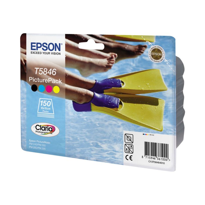 8715946329642-Epson T5846 - Pack de 4 avec papier Photo - noir, cyan, magenta, jaune - cartouche d'encre -P_79130622_2-1
