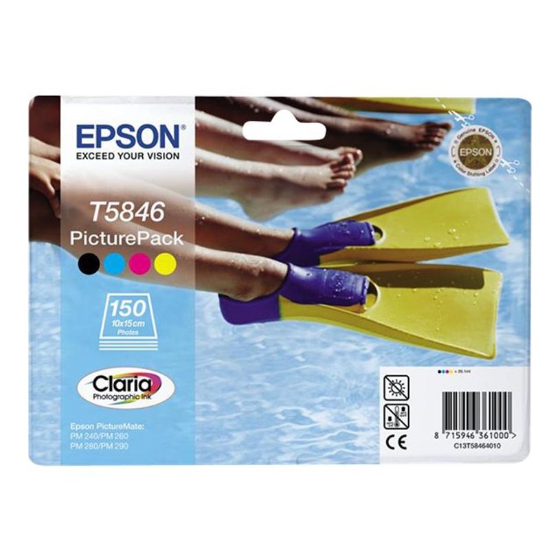 8715946329642-Epson T5846 - Pack de 4 avec papier Photo - noir, cyan, magenta, jaune - cartouche d'encre -P_79130622_3-2
