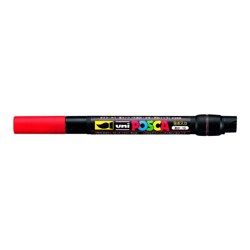 4902778559772-POSCA PCF-350 - Lápiz cepillo - no permanente - rojo - tinta pigmentada al agua - 1-10 mm-P_79136913_2-1