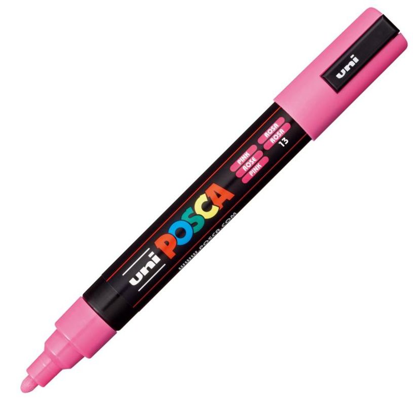 4902778916179-Posca - Marqueur peinture pointe moyenne - rose--1