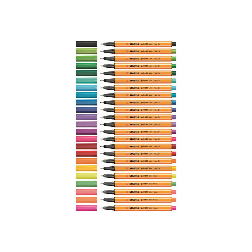 4006381367219-Stabilo point 88 Mini - 12 Feutres fin - couleurs assorties - 0.4 mm-P_79138777_2-1