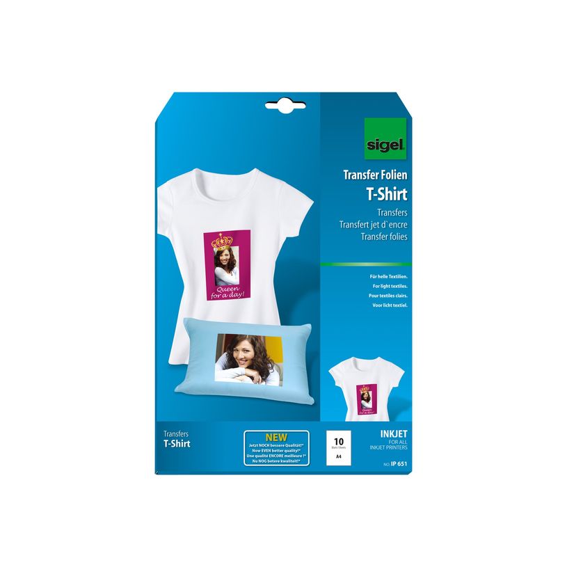 4004360991998-Sigel - Papier transfert sur T-shirt clair - 10 feuilles A4 - impression jet d'encre-P_79138809_7-0