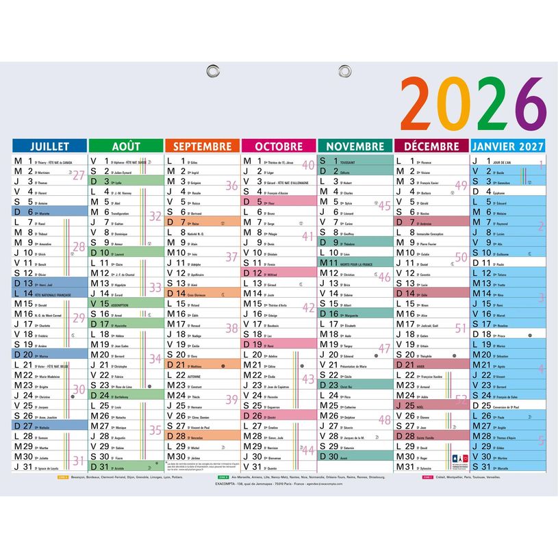 3660942003599-Exacompta Multicolores - calendrier--1