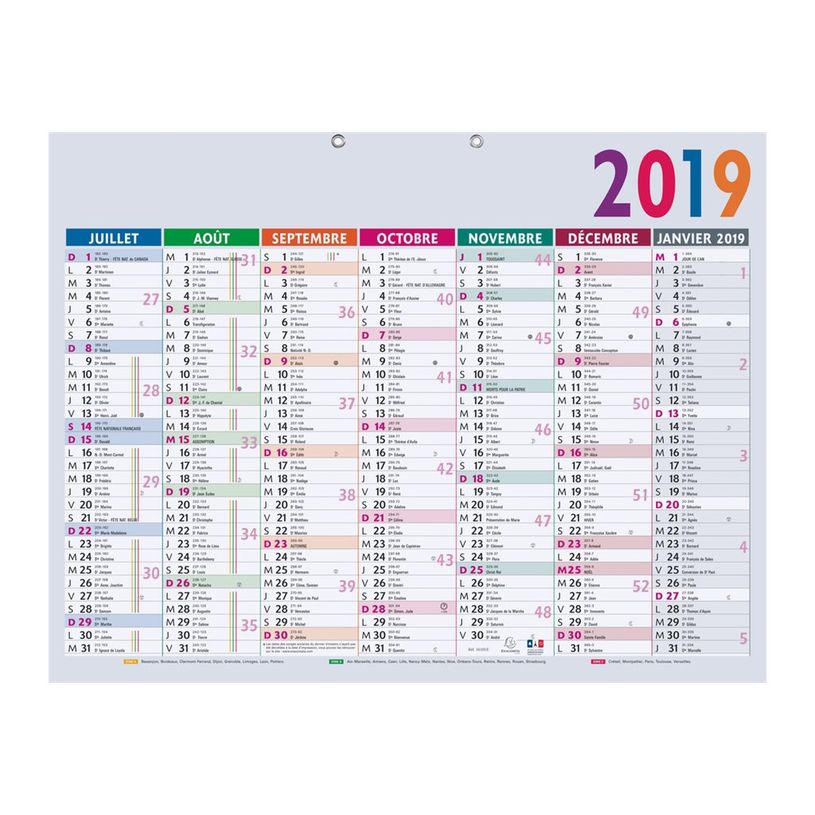 3660942003582-Calendrier Multicolore - 7 mois par face - 55 x 40,5 cm - Exacompta-P_79139606_2-2