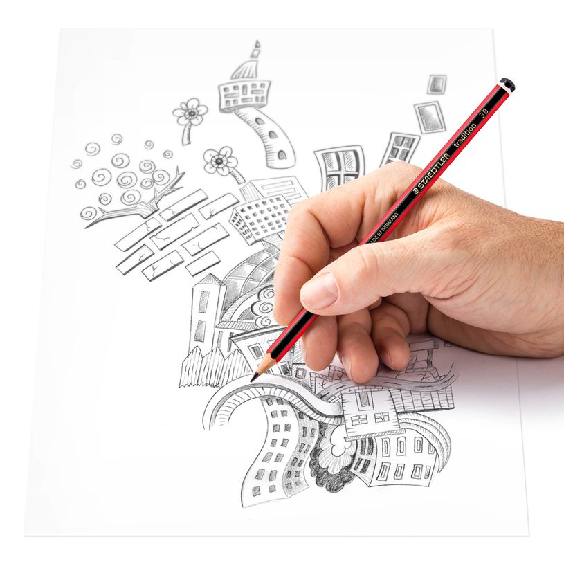 4007817104408-STAEDTLER Tradition - Crayon à papier - 3B - 2 mm-P_79139677_6-4