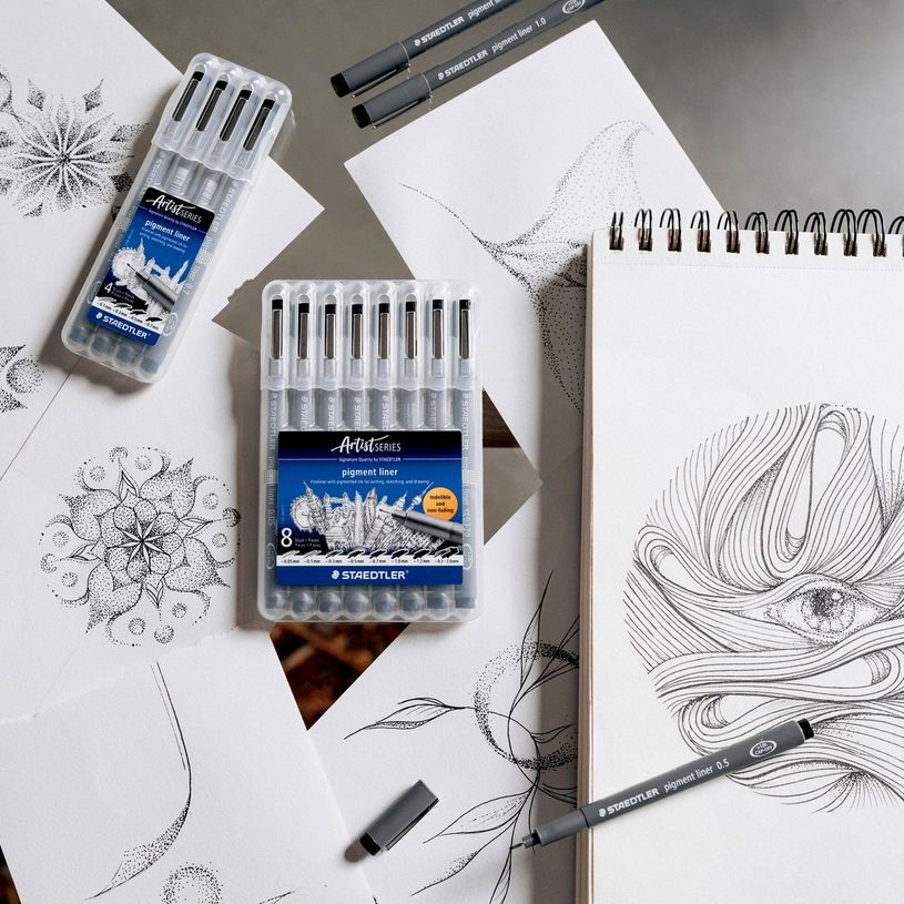 4007817327081-STAEDTLER pigment liner - Feutre fin - 0.2 mm - noir--5