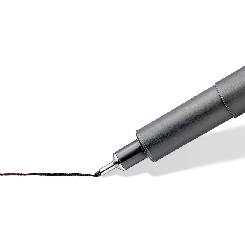 4007817308363-STAEDTLER pigment liner - Feutre fin - 0.6 mm - noir--5