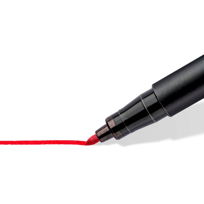 4007817310564-STAEDTLER LUMOCOLOR 317 - Marqueur permanent - pointe moyenne - rouge--4