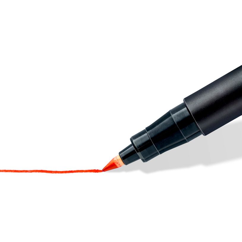 4007817304327-STAEDTLER LUMOCOLOR 318 - Marqueur permanent - pointe fine - rouge--4
