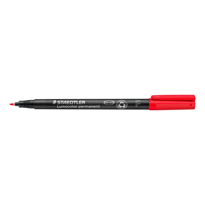 4007817304327-STAEDTLER LUMOCOLOR 318 - Marqueur permanent - pointe fine - rouge-P_79139818_2-1