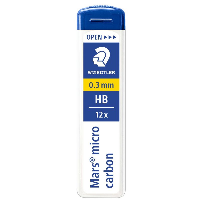 4007817213407-STAEDTLER Mars micro - Etui de 12 Mines pour porte mines - HB - 0,3 mm-P_79139821_1-0