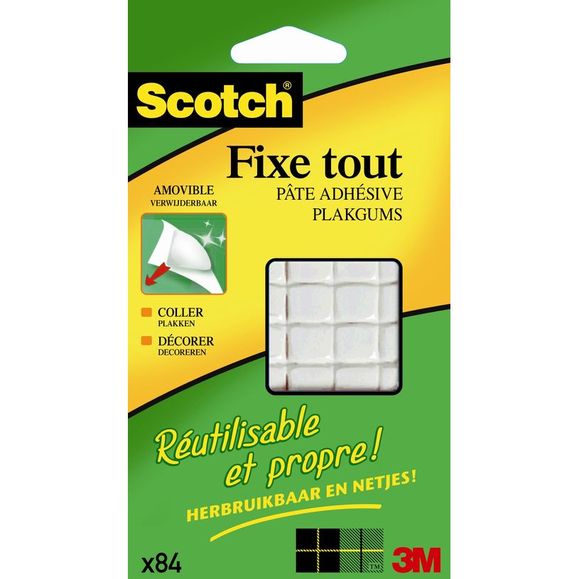 4046719055876-Scotch Fixetout - Pâte adhésive : pack de 84 carrés-P_79140371_1-0