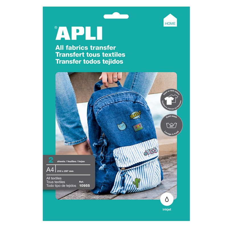 8410782109556-Apli - Papier transfert tous textiles 2 feuilles A4 - Réf. 10955-P_79140466_1-0