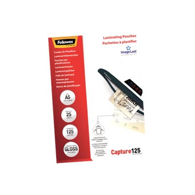 077511539619-Fellowes - 25 pochettes de plastification A5 (154 x 216 mm) - 125 microns - brillantes -P_79140742_2-1