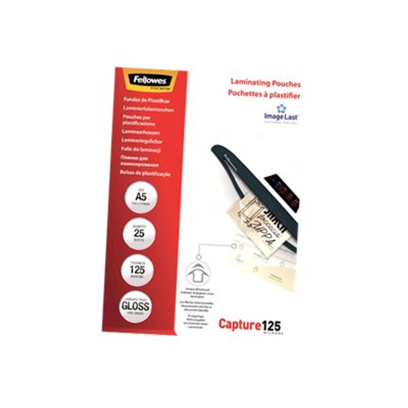 077511539619-Fellowes - 25 pochettes de plastification A5 (154 x 216 mm) - 125 microns - brillantes -P_79140742_3-2