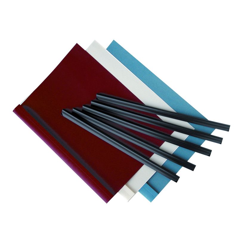 043859655533-Fellowes - 50 Baguettes à relier - 12 mm - jusqu'à 120 feuilles - noir-P_79140746_4-3