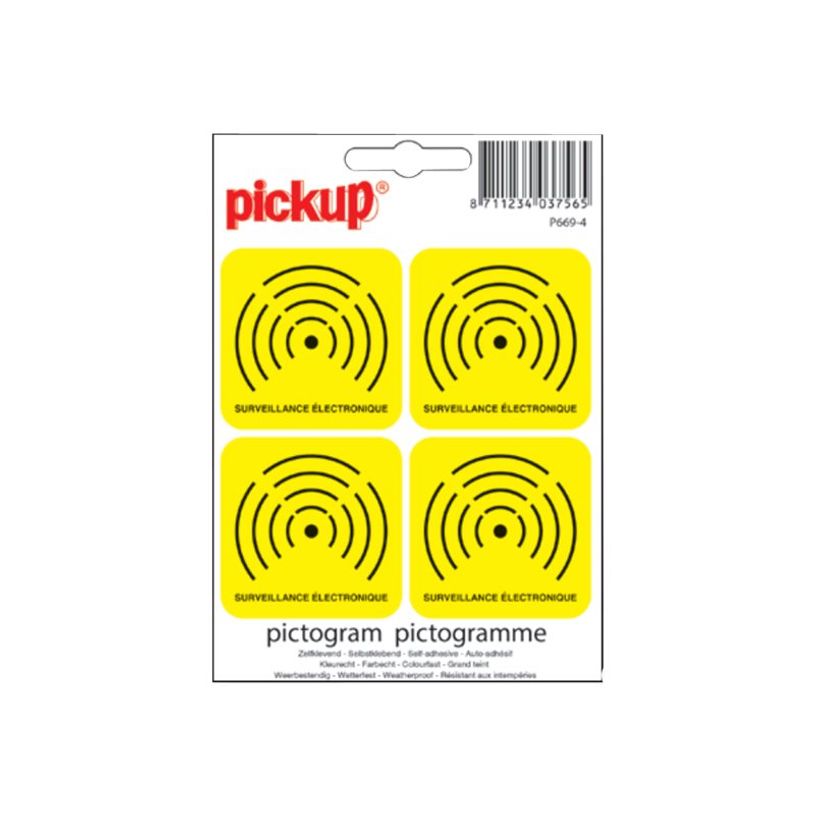 0400791422362-Pickup - Pictogramme - Surveillance électronique - 4 autocollants de 50 mm-P_79142236_1-0