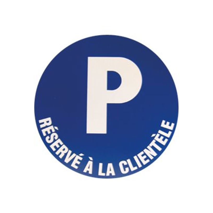 0400791422409-Pickup - Pictogramme rond - Parking réservé à la clientèle - 300 mm-P_79142240_1-0