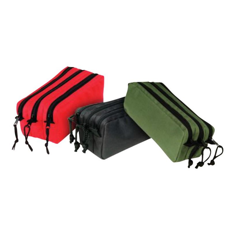 3135257773487-Trousse rectangulaire Trizip - 3 compartiments - 3 coloris disponibles - Viquel-P_79142594_4-3