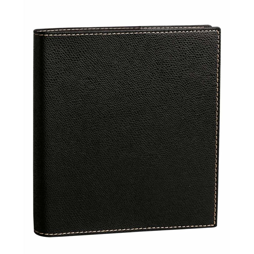 3371010122264-Agenda Club Executif avec répertoire - 1 semaine sur 2 pages - 16 x 16 cm - noir - Quo Vadis--0