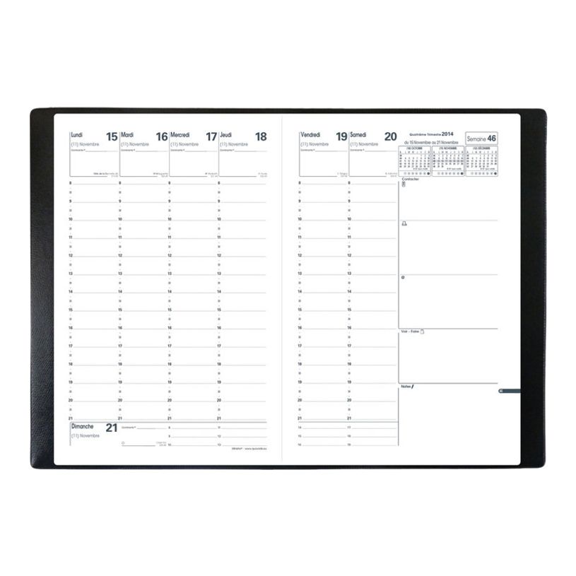 3371010123216-Quo Vadis - Agenda Club Ministre avec répertoire - 1 semaine sur 2 pages - 16 x 24 cm - no-P_79143092_6-5