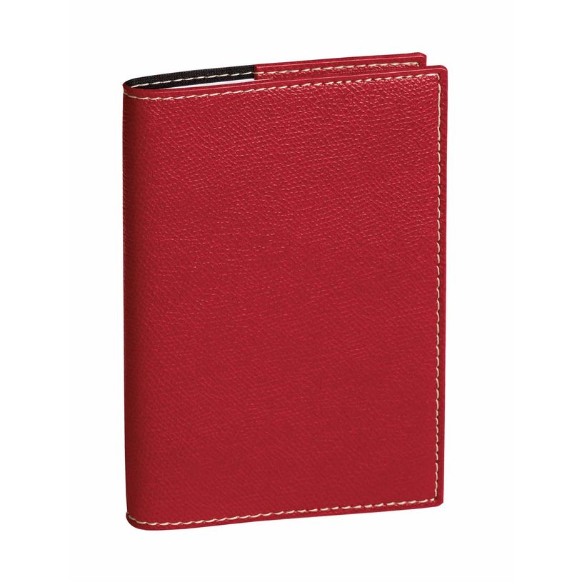 3371010119943-Quo Vadis - Agenda avec répertoire - Randonnée - Semainier Planning - Français - Club - Rouge - 14 mois de décembre à janvier - 9x12,5 cm - Papier Clairefontaine blanc - Fabri--0