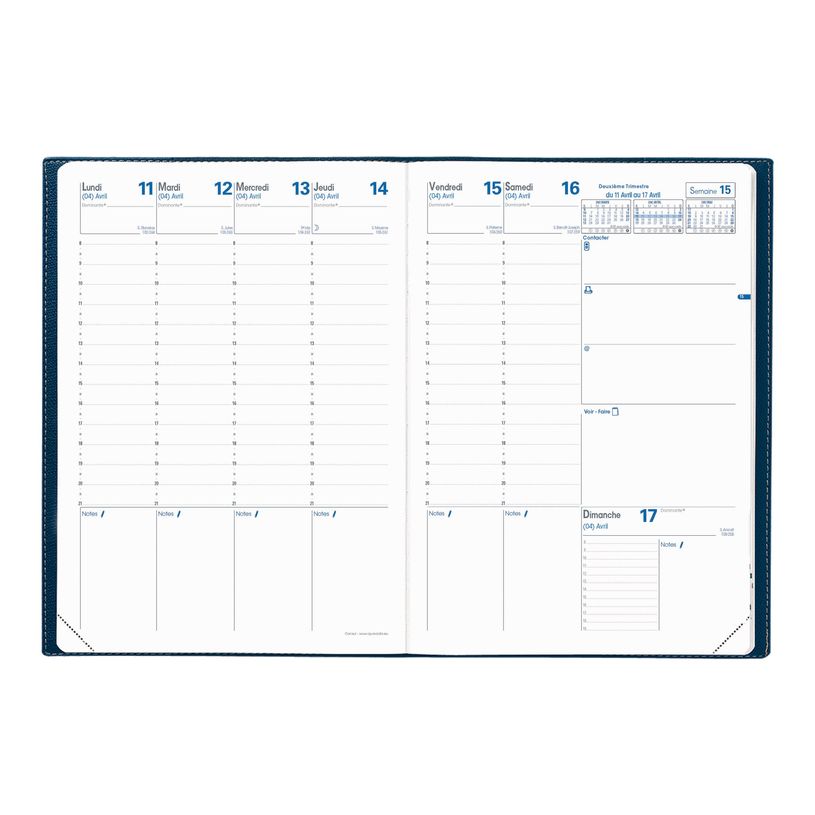 3371010125364-Quo Vadis - Agenda Club Consul - 1 semaine sur 2 pages - 21 x 30 cm - rouge-P_79143102_1-2