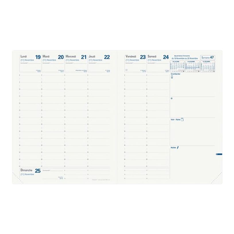 3371010276332-Agenda Equology - 1 semaine sur 2 pages - 21 x 27 cm - rouge - Quo Vadis-P_79143189_1-1