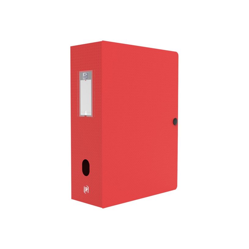 3045050030369-Oxford Memphis - Boîte de classement plastique - dos 100 mm - rouge-P_79143935_2-1