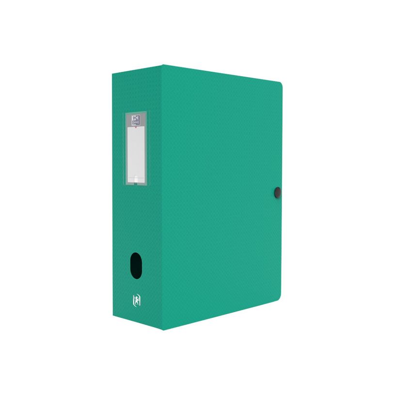 3045050030376-Oxford Memphis - Boîte de classement plastique - dos 100 mm - vert-P_79143936_2-1