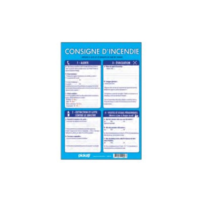 0400791442094-Pickup - Panneau d'affichage - Consignes d'incendie-P_79144209_1-0