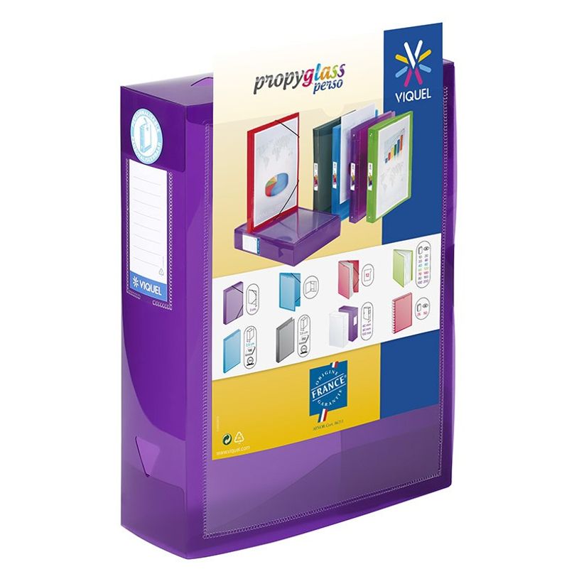 3135251431390-Viquel Propyglass - Boîte de classement personnalisable - dos 80 mm - disponible dans diff-P_79144260_3-2