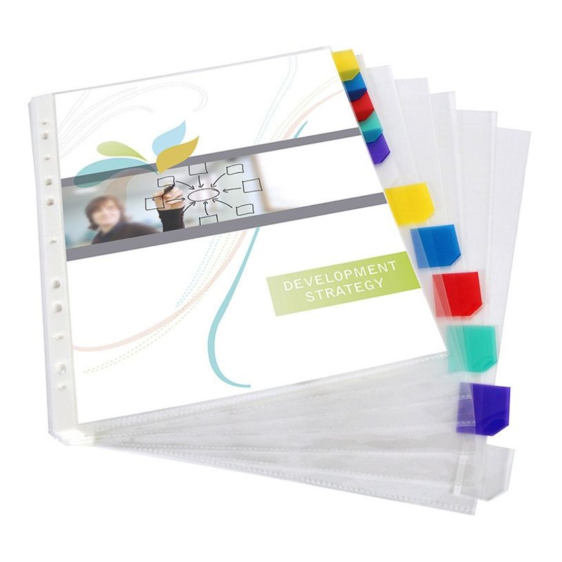 3135251543161-Viquel - Pochette intercalaire 12 positions - A4 - polypropylène-P_79144267_4-3