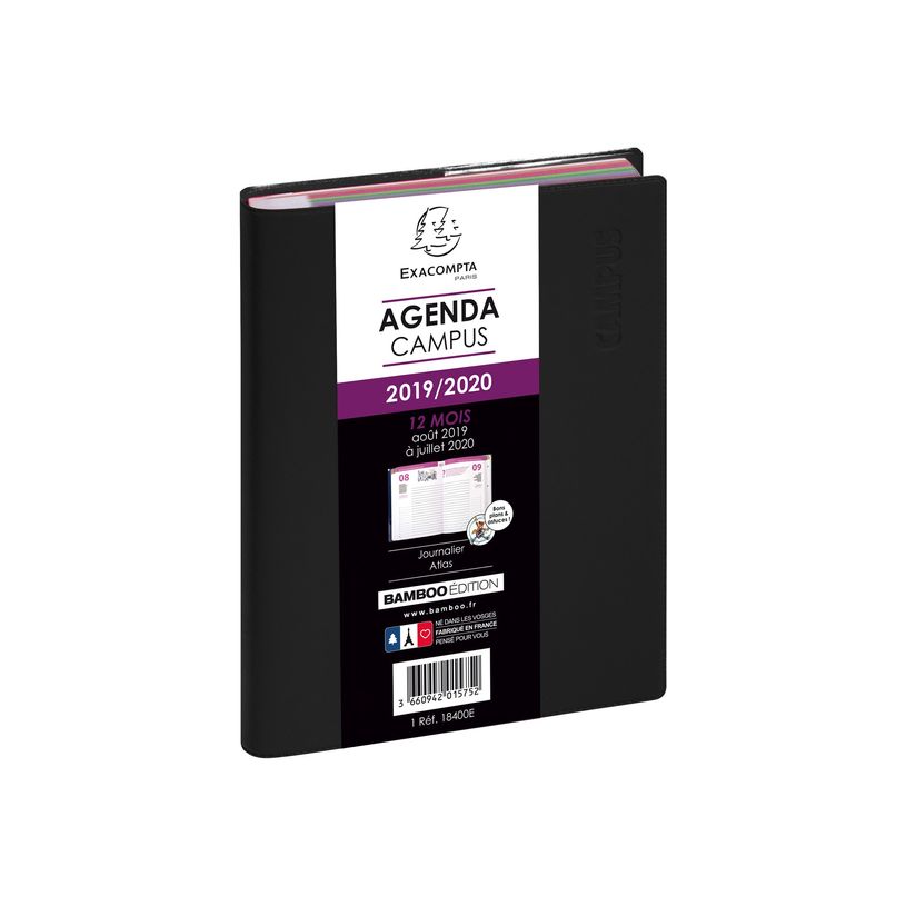 3660942015752-Agenda Campus - 1 jour par page - 12 x 17 cm - disponible dans différentes couleurs - Ex-P_79144283_15-13