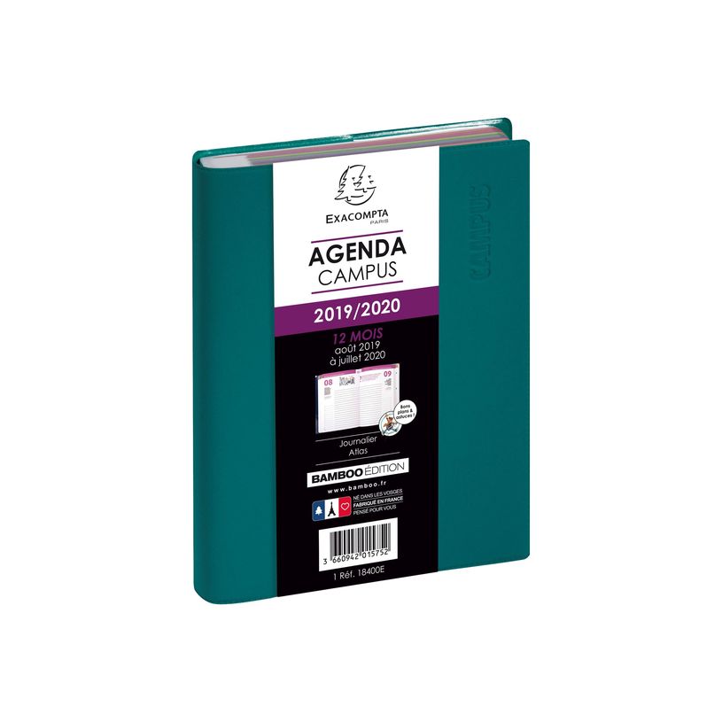 3660942015752-Agenda Campus - 1 jour par page - 12 x 17 cm - disponible dans différentes couleurs - Exa-P_79144283_7-10