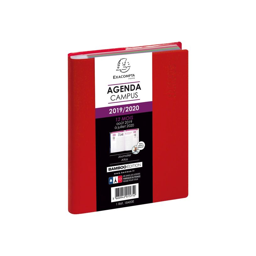 3660942015752-Agenda Campus - 1 jour par page - 12 x 17 cm - disponible dans différentes couleurs - Exac-P_79144283_8-3